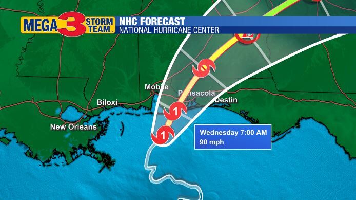 Official Forecast for Hurricane Sally from the National Hurricane Center